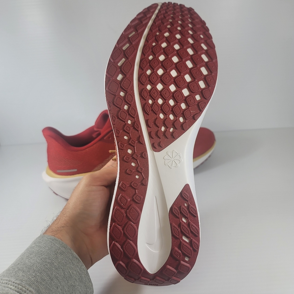 Nike San Francisco 49ers Red Air Zoom Pegasus 41 Mens Size 13 Shoes FZ5070-600 - Picture 9 of 10